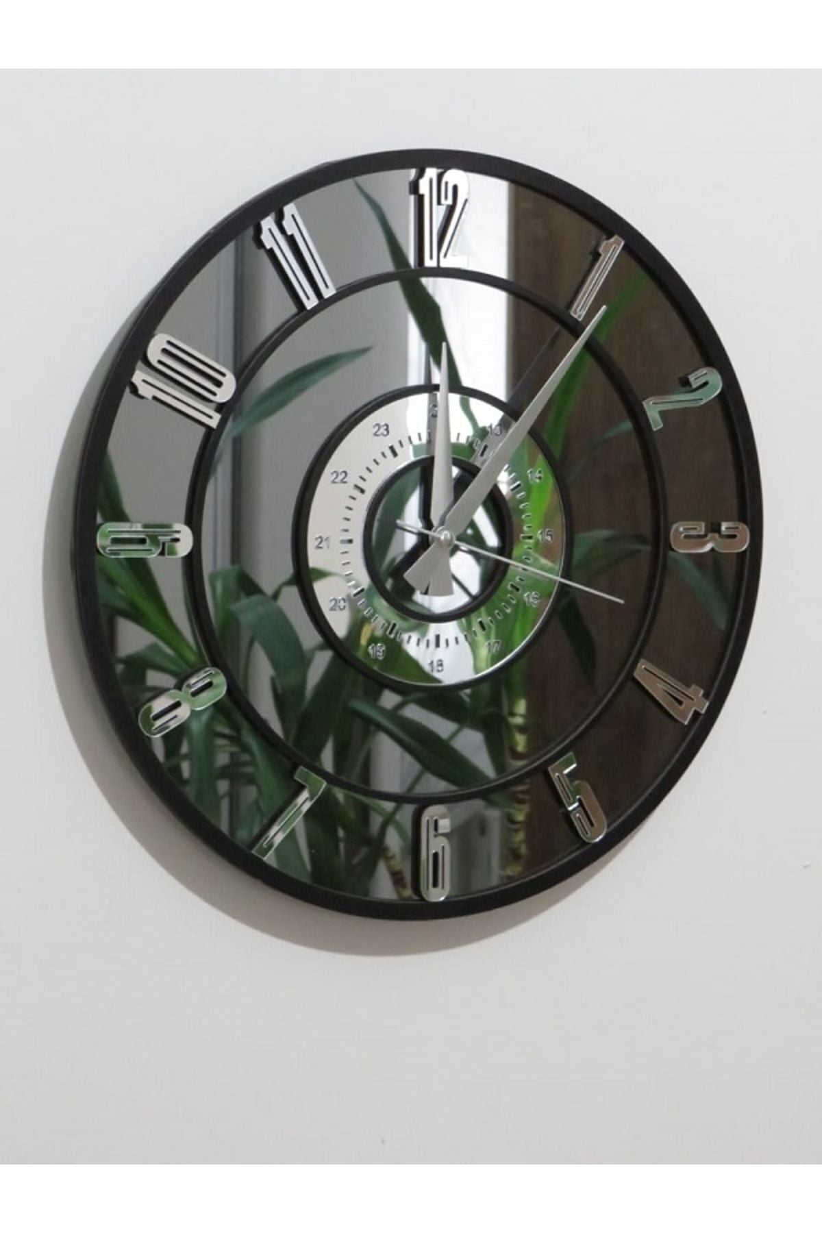 Genel Markalar Mirrored Wall Clock (REAL MIRROR) 1