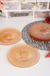 ANGDESIGN Angdesign Belinda Glass Dessert-Cake Plate Set of 6 Amber 3