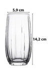 Paşabahçe 18 Piece Linka Water, Soft Drink and Coffee Side Glasses Set 6