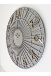 aSSe Tasarım Special Striped Decorative Wall Clock Anthracite & Gold 50x50cm Silent Mechanism 3