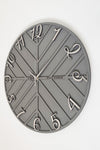 aSSe Design Striped Decorative Wall Clock Anthracite & Silver 50x50cm Silent Mechanism 3