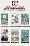 Belle Benoit Blue White Ethnic Design Double-Sided Printed Decorative 4-Piece Cushion Cover Set 6