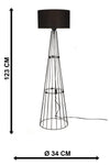 Begüsa Filipin Floor Lamp Black Black Shade 4