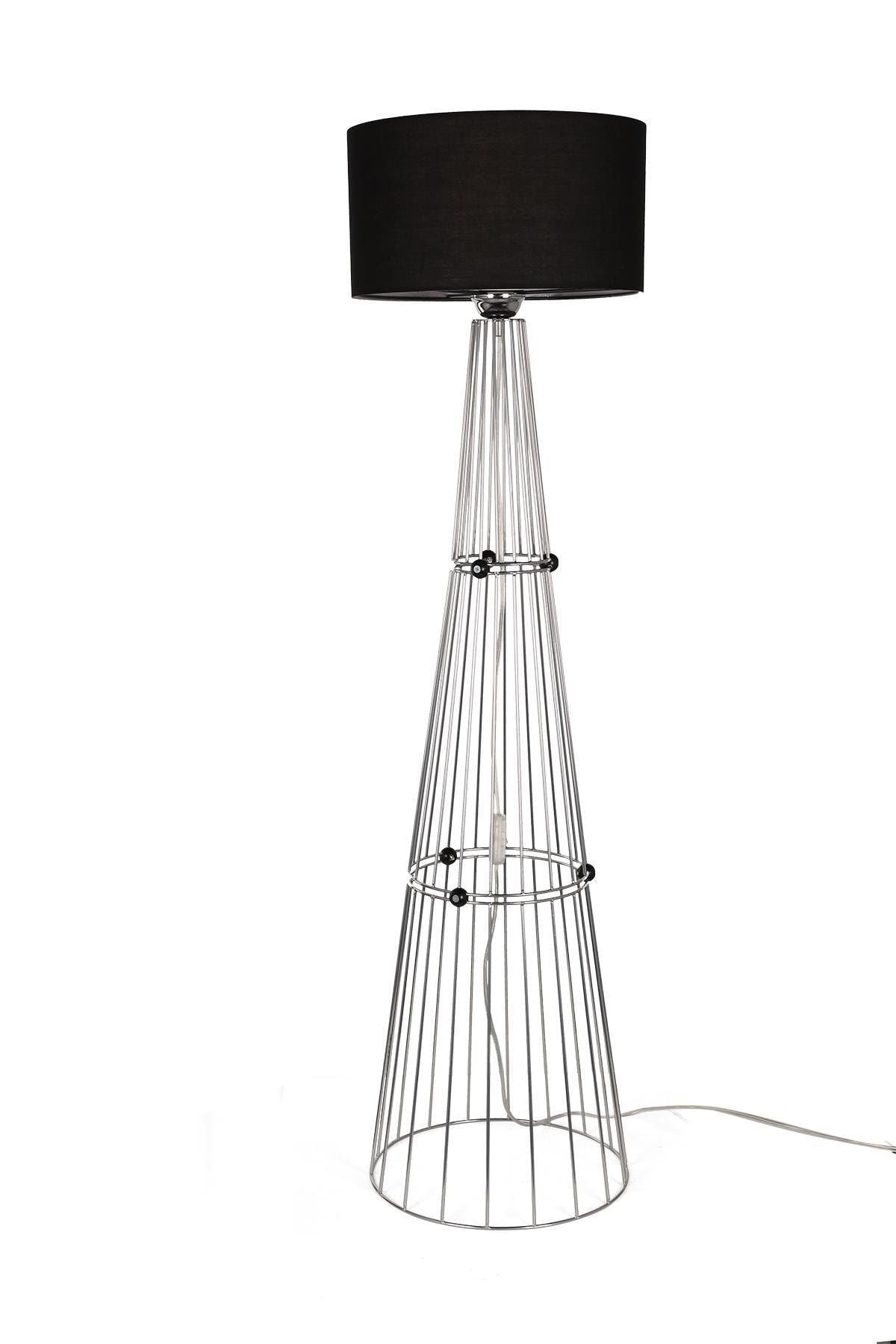 Begüsa Filipin Floor Lamp Chrome Black Shade 2