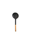 ENES Wooden Handle Heat Resistant Non-Scratch Set Spoon, Ladle, Spatula, Skimmer 4