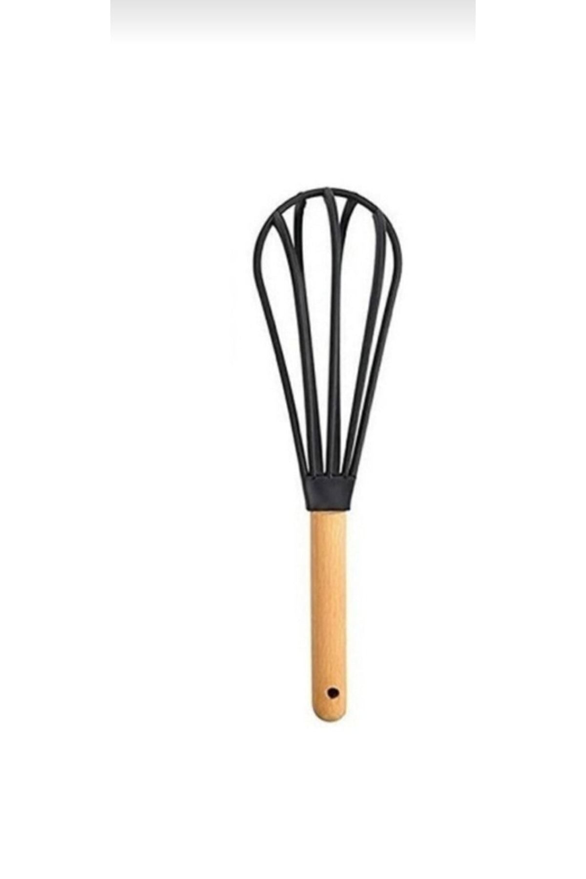 ENES Wooden Handle Heat Resistant Non-Scratch Set Spoon, Ladle, Spatula, Skimmer 6