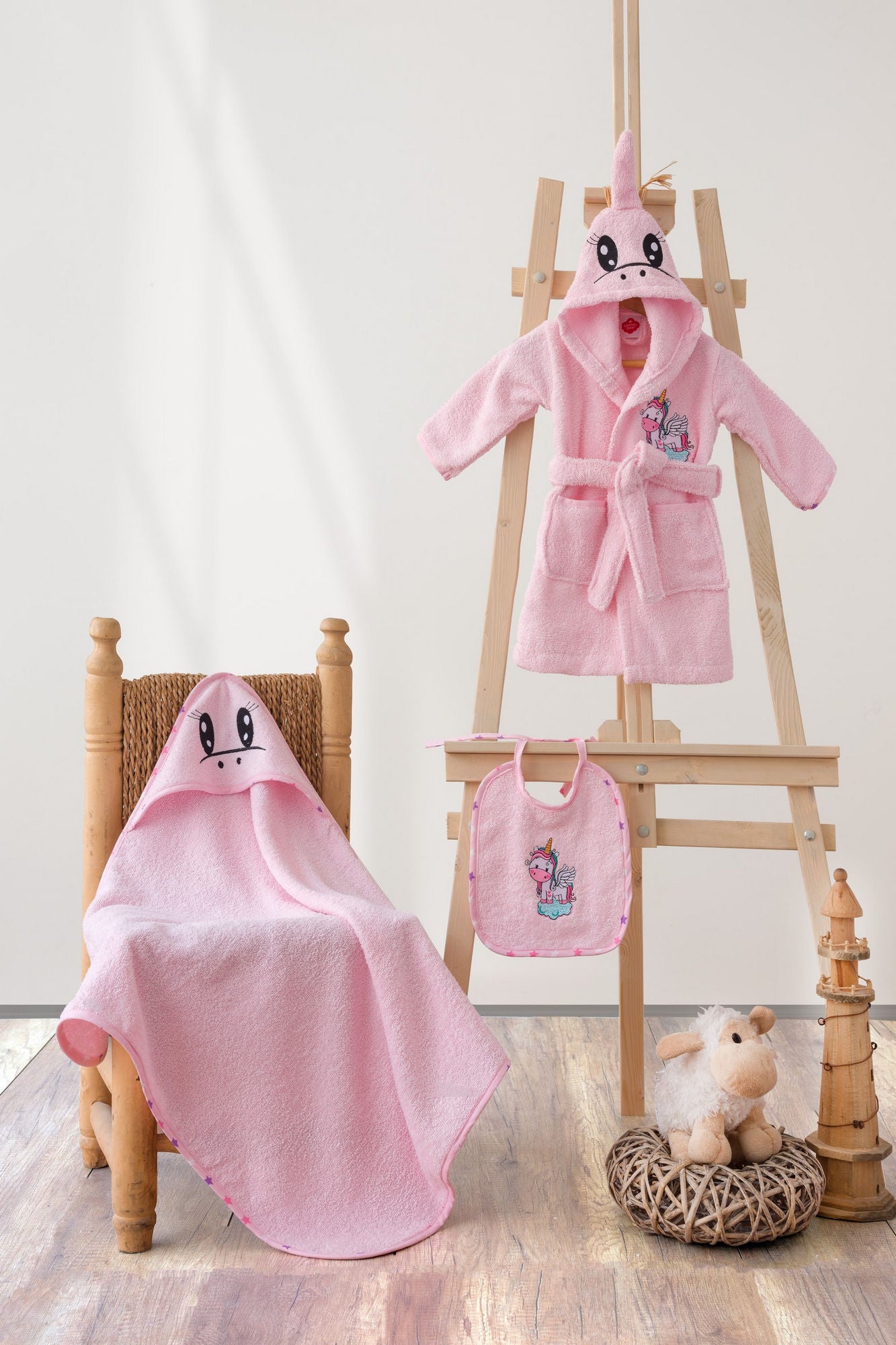 Baby Bath Set Unicorn - Pink Pink 338CTN1803 1