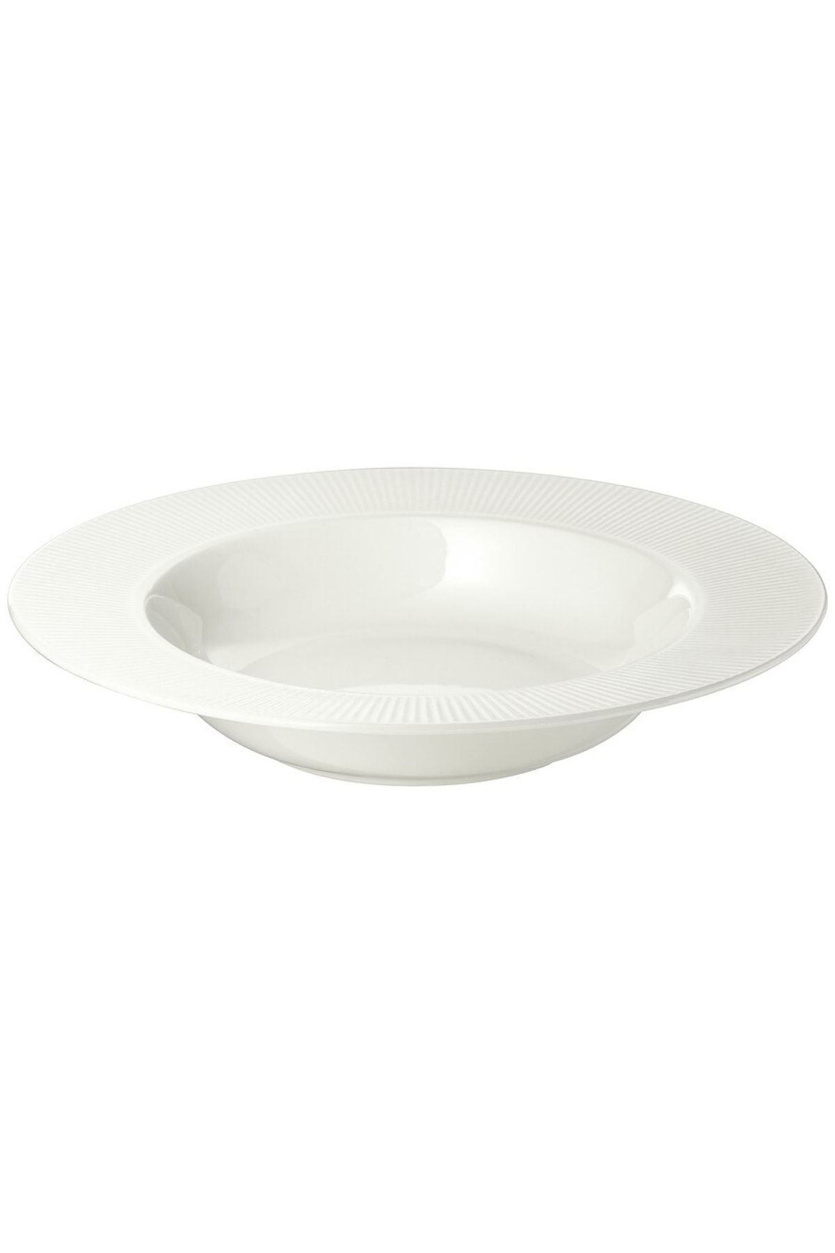 IKEA Ofantligt 24 Cm Deep Plate White Feldspar Porcelain Deep Bowl Dinner Plate 1