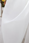 Belle Cose Ready-Made Plain White Sheer Curtain 3