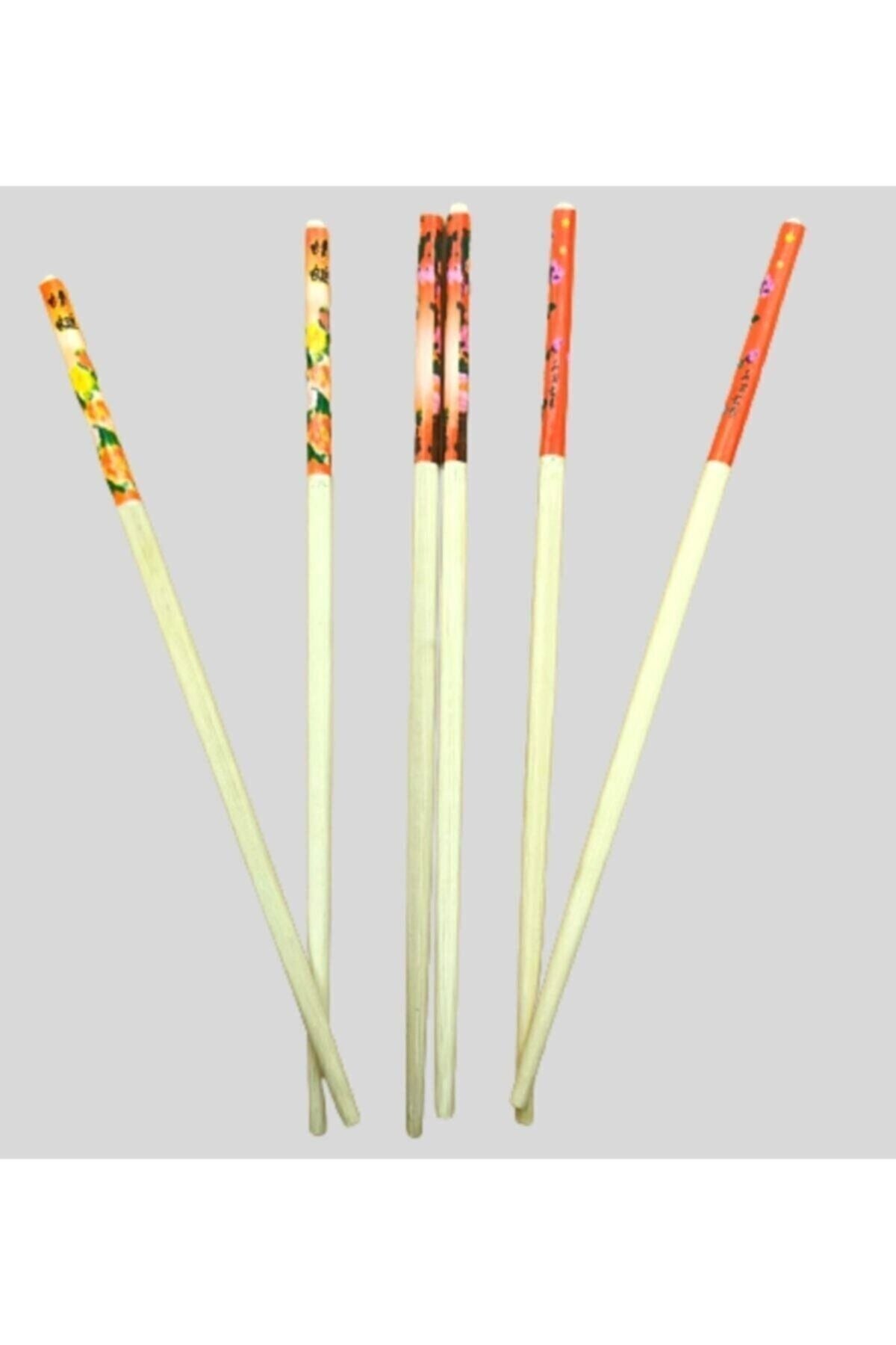 GAT Shop Bamboo Chopstick Reusable Washable (3 Pairs - 6 Pieces) 3