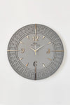 aSSe Tasarım Tangled Lines Anthracite & Gold Turkish Numerals 50x50 cm Silent Wall Clock 2