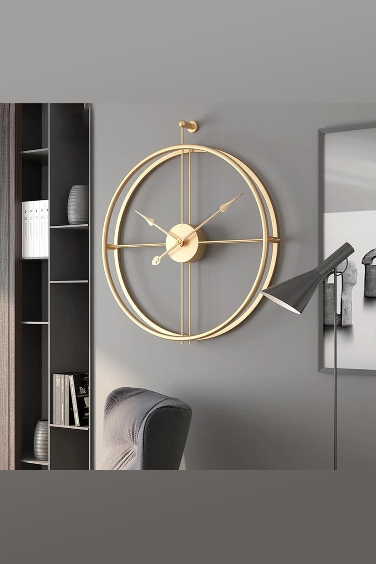 AGA KONSEPT La Clock 60 Cm Gold, Modern Decorative Spanish Style Wall Clock 1