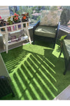 Ender Halicilik Non-Slip Base Protocol Green Cut Carpet Runner Balcony Carpet 1