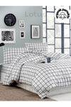 Lotusline Home Minikaro Double Cotton Duvet Cover Set Without Sheet 2