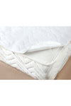 Madame Coco Quilted Double Bed Mattress Protector - White 1