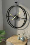 AGA KONSEPT La Clock Xxl 90 Cm Black, Modern Decorative Spanish Style Wall Clock 2