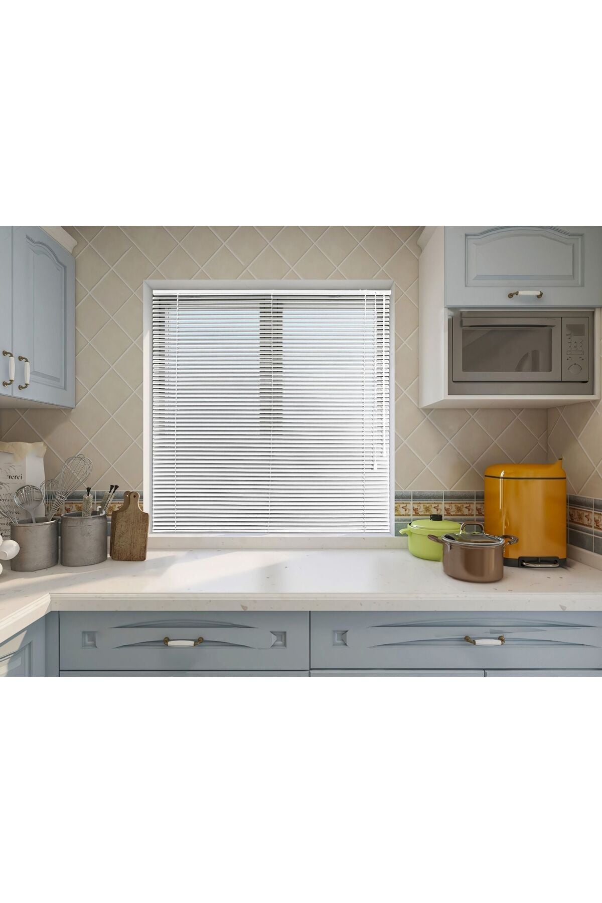 Sanper White Aluminum Venetian Blind (25 MM) 2