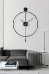 AGA KONSEPT Tiktok XXL 90 Cm Black, Modern Decorative Pendulum Metal Wall Clock 1