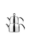 Nehir Modern Mini Steel Teapot Set 3