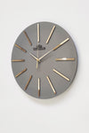 aSSe Tasarım Special Decorative Mirror Wall Clock Anthracite & Gold Silent Mechanism 37x37cm 1