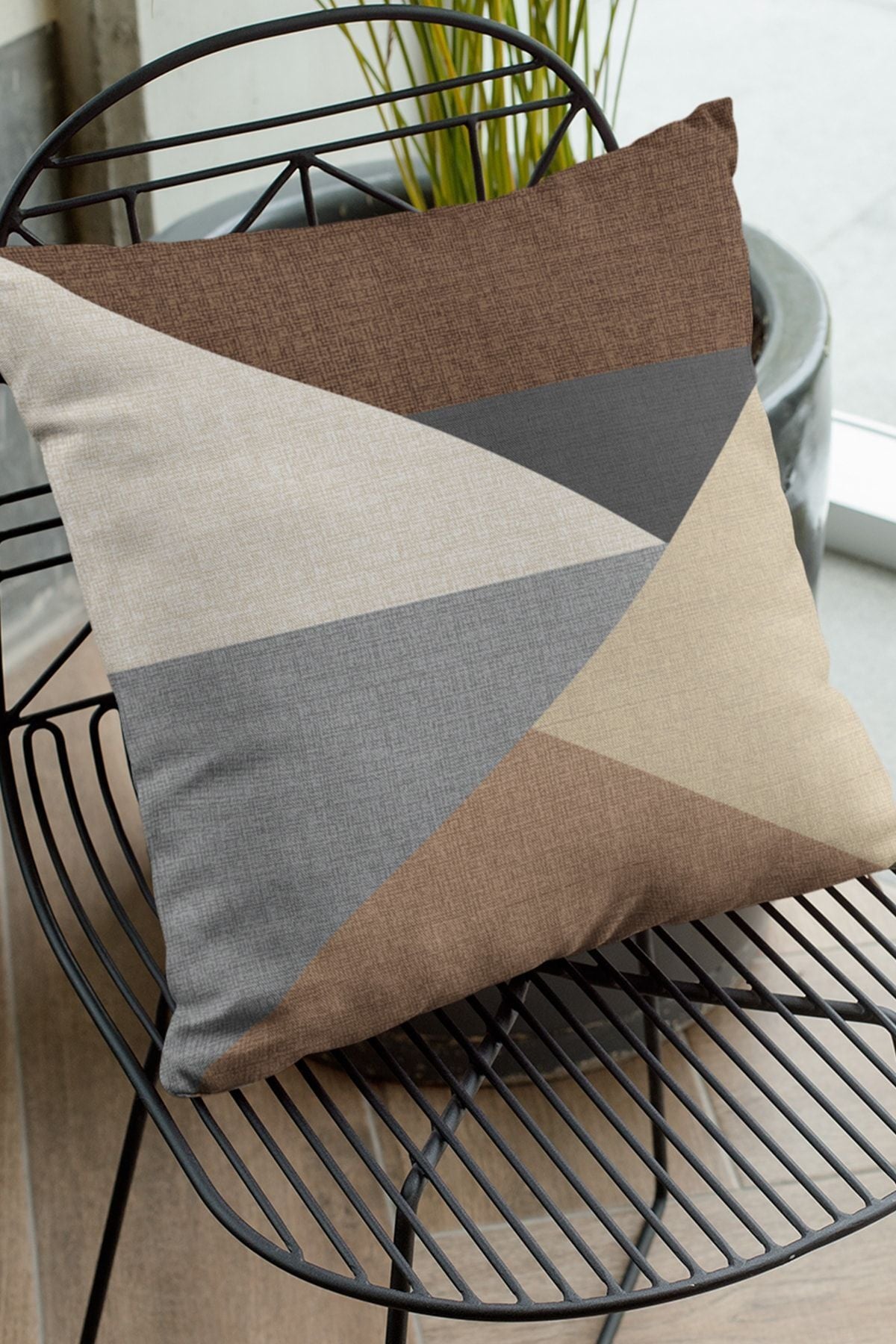 Viva Home 43x43cm Stain-Resistant Premium Velvet Fabric Double-Sided Cushion Geometric Pillowcase Krl391 1