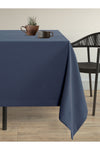 Demor Home Velvet Textured Navy Blue Stain-Resistant Tablecloth 1