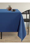 Demor Home Velvet Textured Midnight Blue Stain-Resistant Tablecloth 1