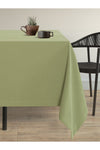 Demor Home Velvet Textured Sage Green Stain-Resistant Tablecloth 1