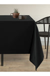 Demor Home Velvet Textured Panther Black Stain-Resistant Tablecloth 1