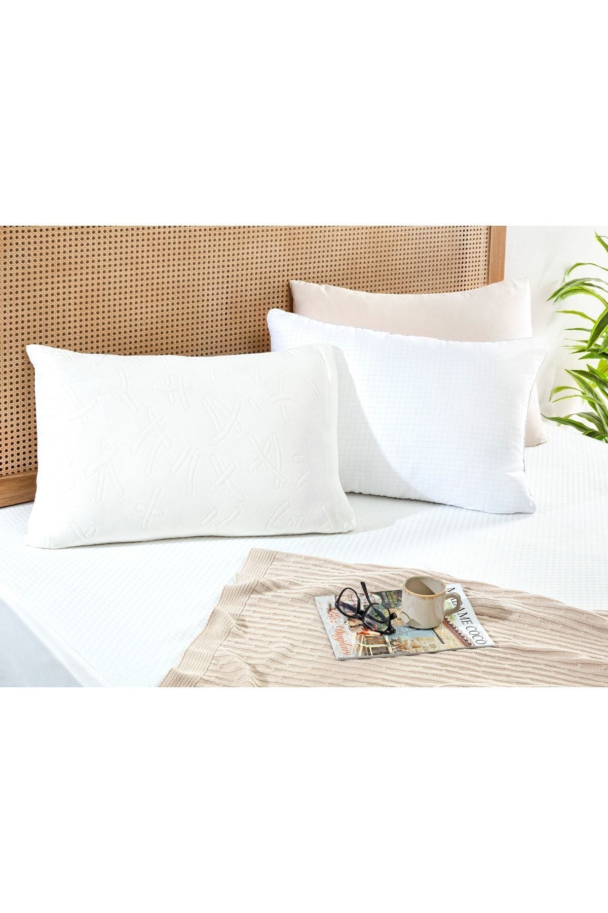 Madame Coco Elodie Visco Pillow - White 5