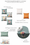 Pilloveland Double-Sided Printed Çalıkuşu Patterned 4-Piece Suede Cushion Cover Set 2