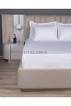 Otelonia Luxury Hotel Series Striped Cotton Satin Fitted Sheet 1