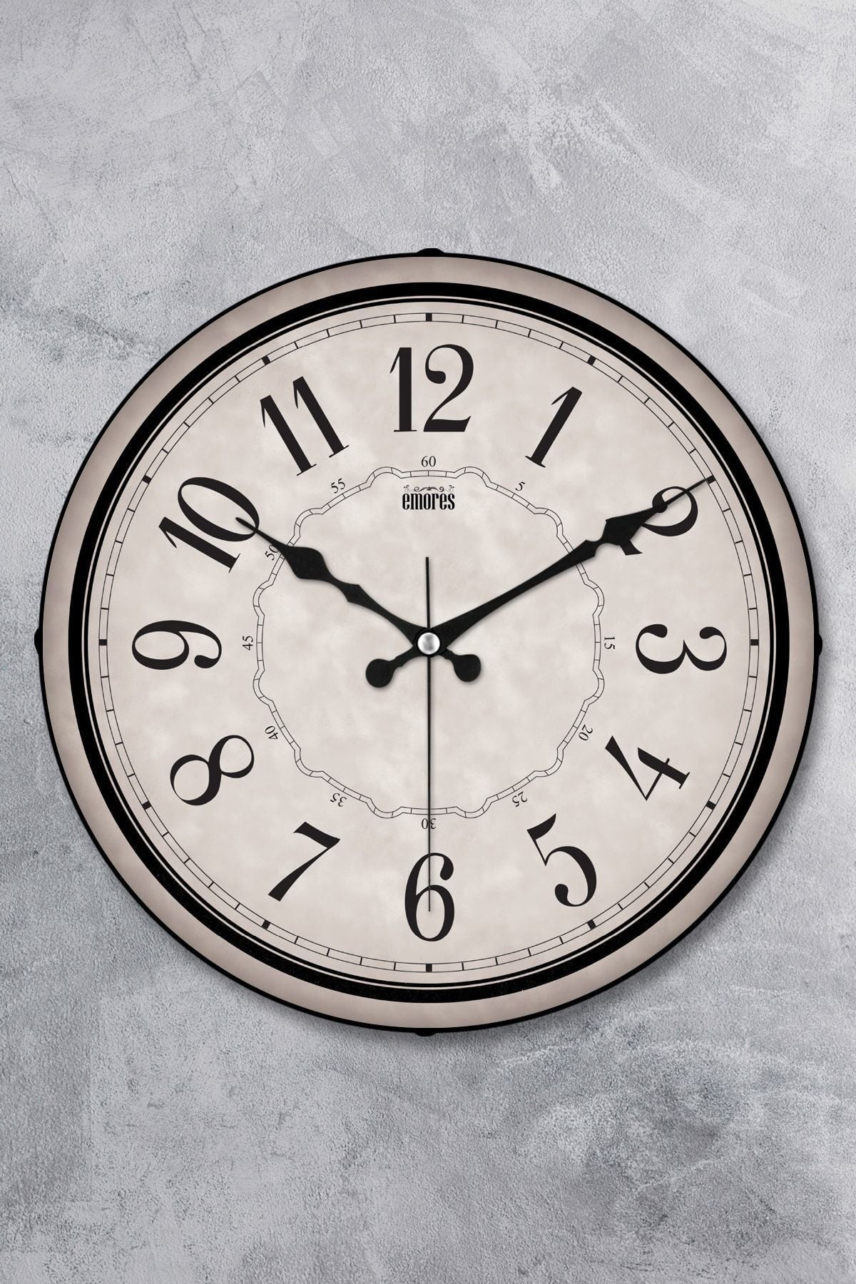 EMORES Decorative Glass Dome Silent Mechanism Wall Clock 36 cm 2