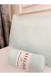 Atelier Home Double Size Mint Ranforce Fitted Sheet Set 2