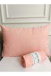 Atelier Home Double Size Battal Salmon Ranforce Fitted Sheet With Pillowcases 1