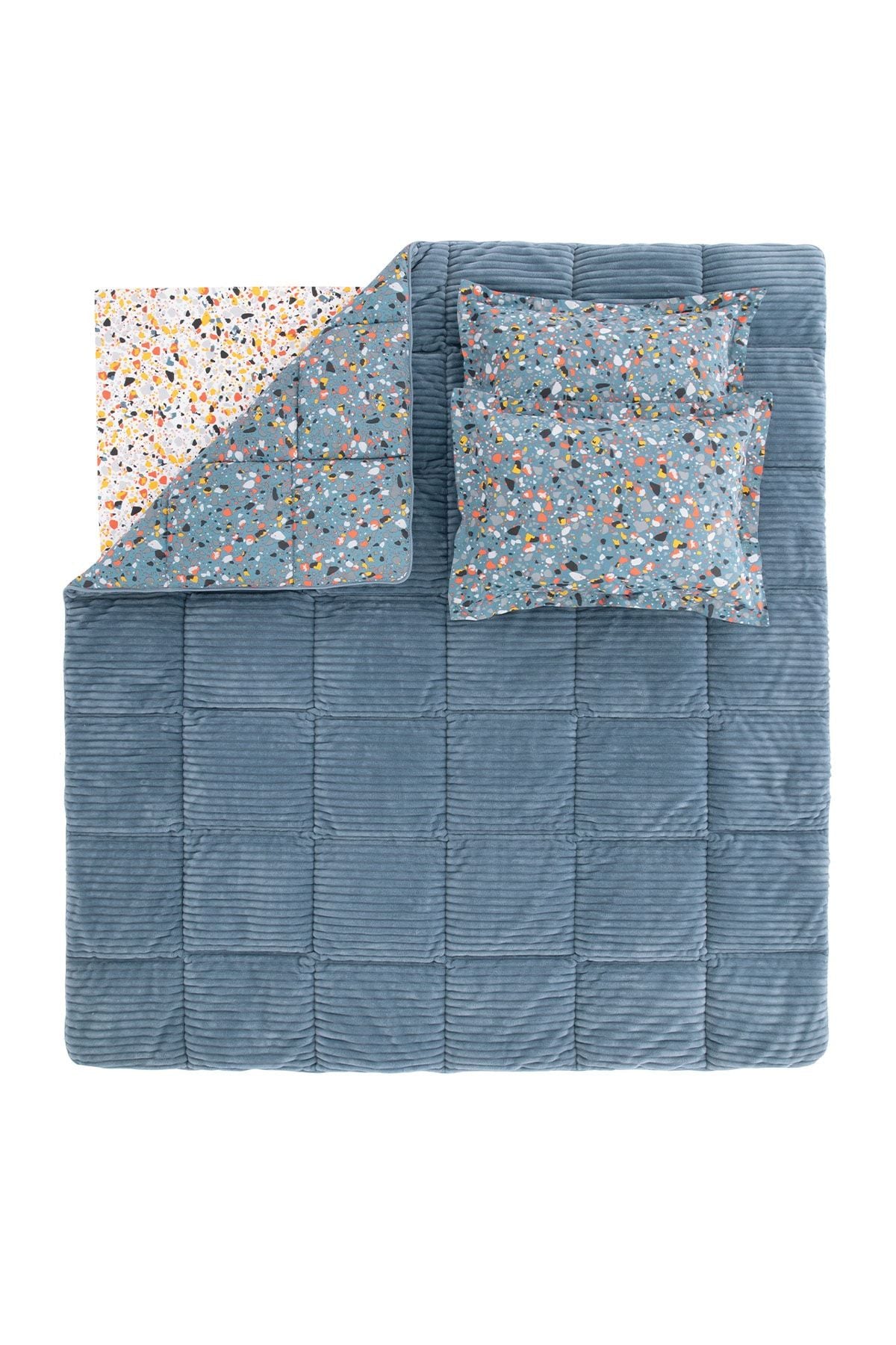 Yataş Terazzo Single Triola Sleep Set - Indigo 4