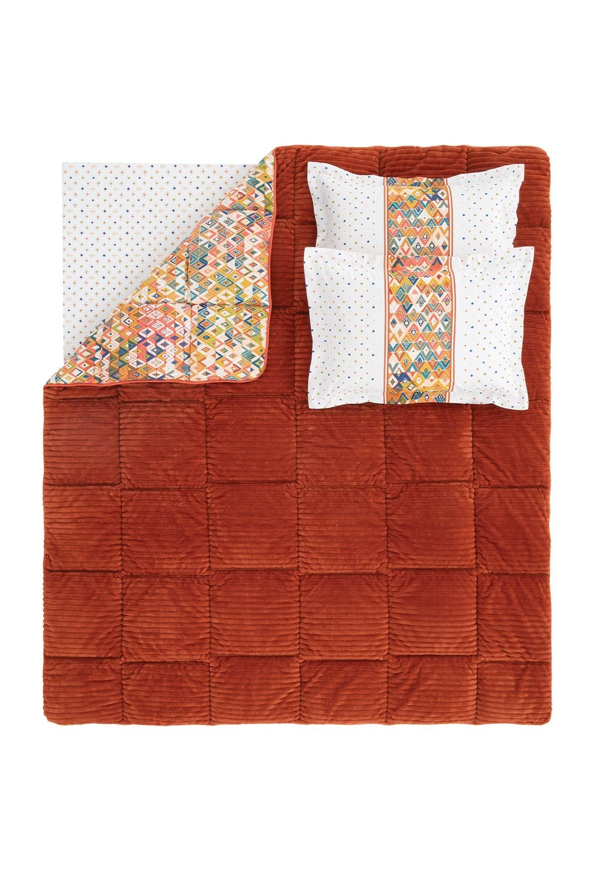 Yataş Diamond Single Triola Sleep Set - Orange 4