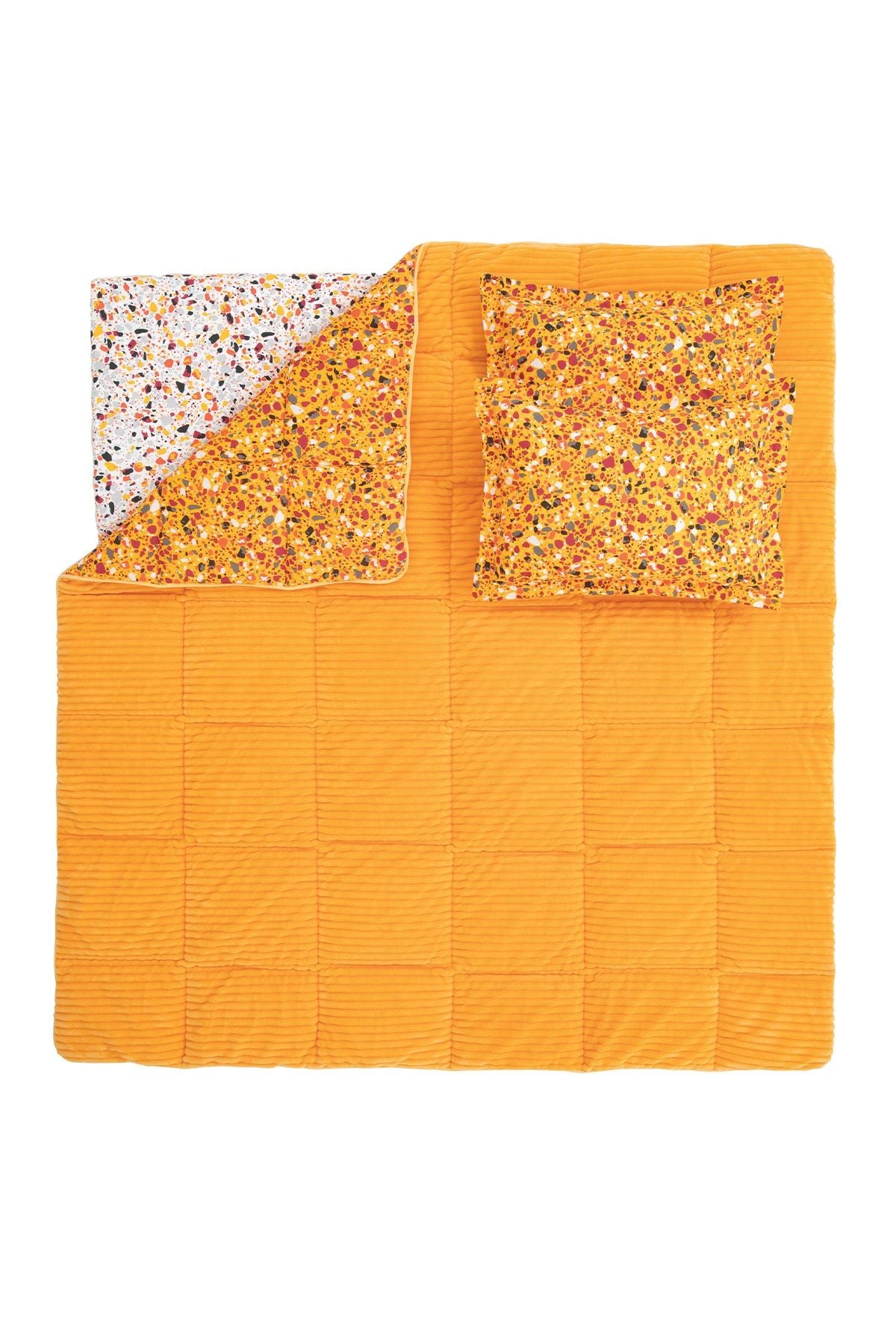 Yataş Terazzo Double Triola Sleep Set - Yellow 4