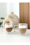 GUEZIA Heat Resistant Double-Walled Glass Mug | 2 Pieces | 250ml 1