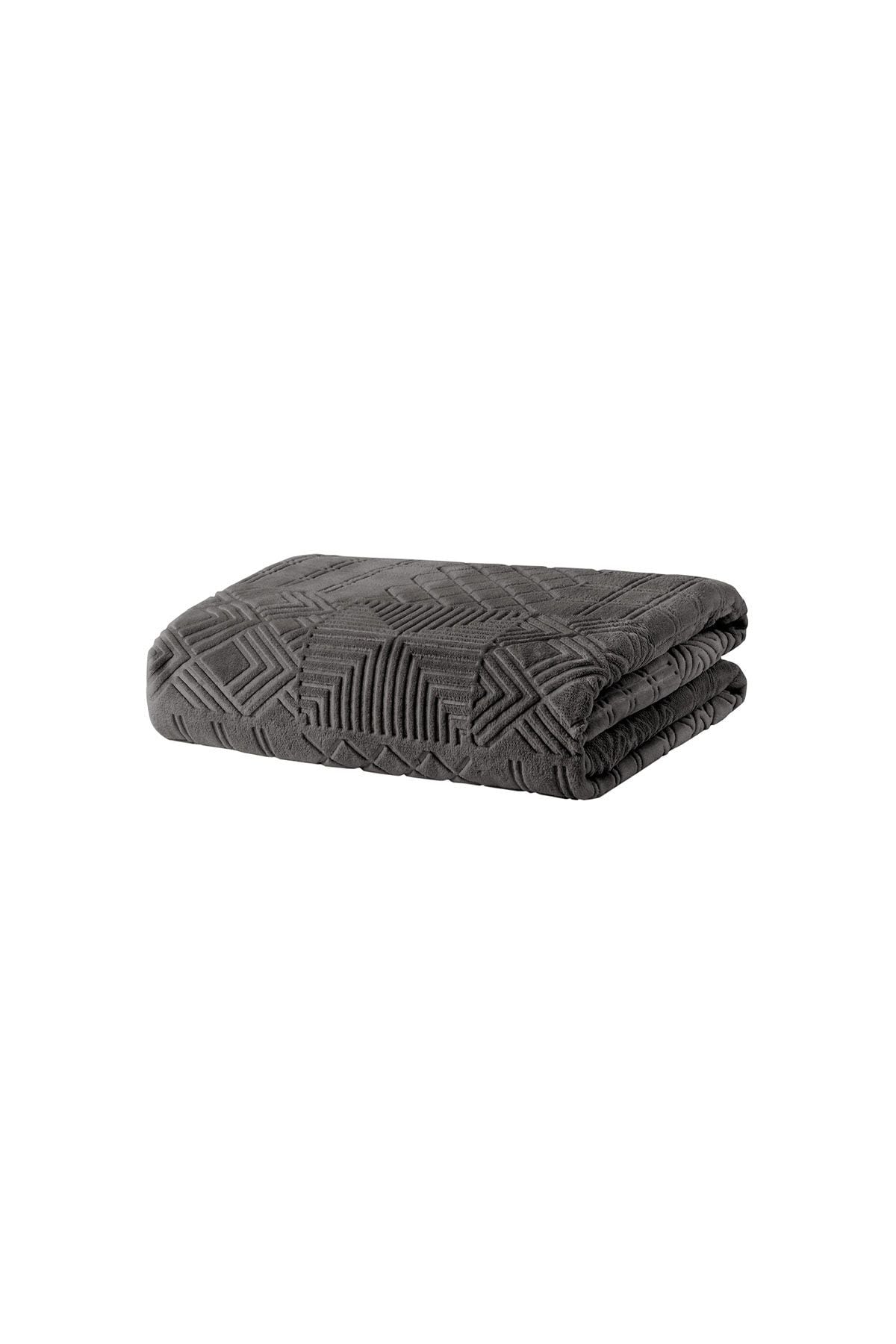 Yataş Nova Double Emboss Blanket - Gray 3