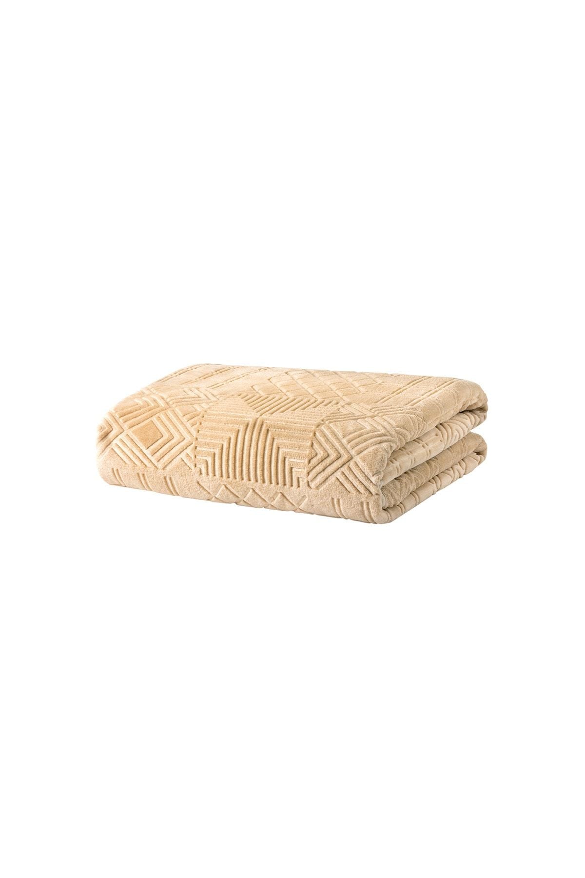 Yataş Nova Double Emboss Blanket - Sand Beige 3