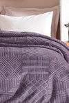 Yataş Nova Double Emboss Blanket - Ash Purple 2