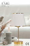 Emg Design Fabric Galaxy Modern Single And Double Gold Lamp Set 2