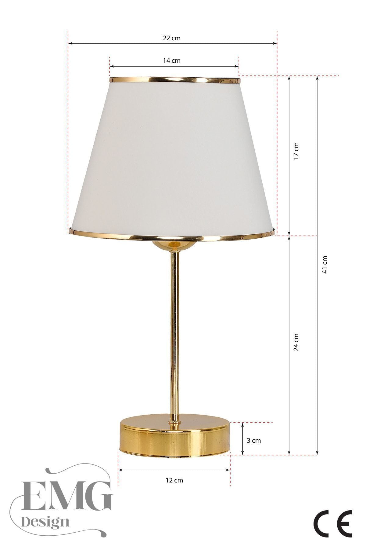 Emg Design Fabric Galaxy Modern Single And Double Gold Lamp Set 5