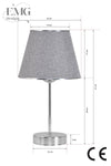 Emg Design Fabric Galaxy Modern Single And Double Gold Lamp Set 4