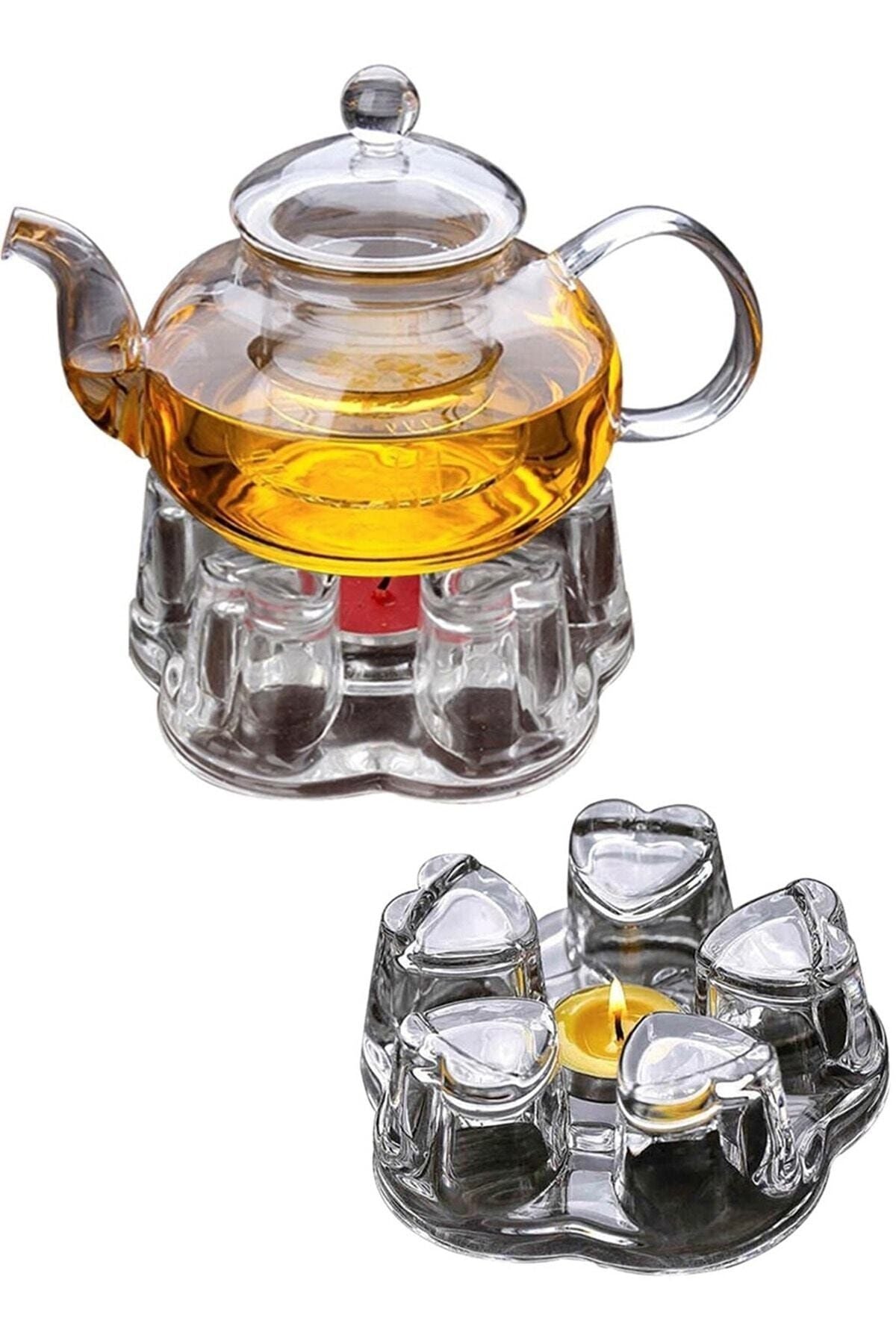 Tohana Glass Heating Stand Teapot Warmer Fma120990 2