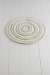 Acrylic Bathmat Round - Ecru Ecru 351ALS1002 2