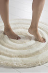 Acrylic Bathmat Round - Ecru Ecru 351ALS1002 5