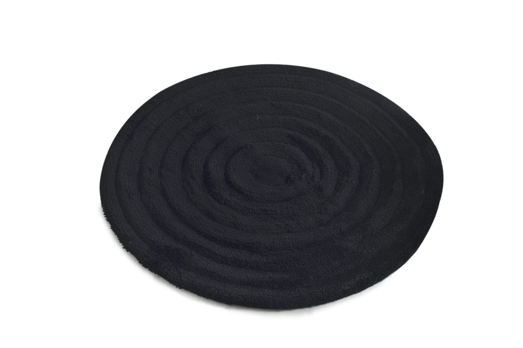 Acrylic Bathmat Round - Black Black 351ALS1006 3