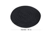 Acrylic Bathmat Round - Black Black 351ALS1006 4